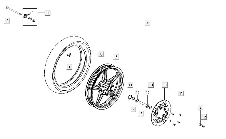 roue avant AGILITY CITY 16 4T 150