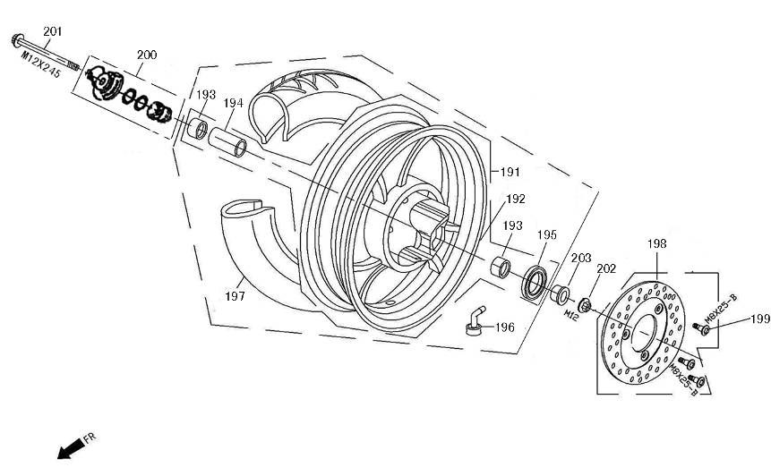 Roue avant AGM Retro Extra rouge mat