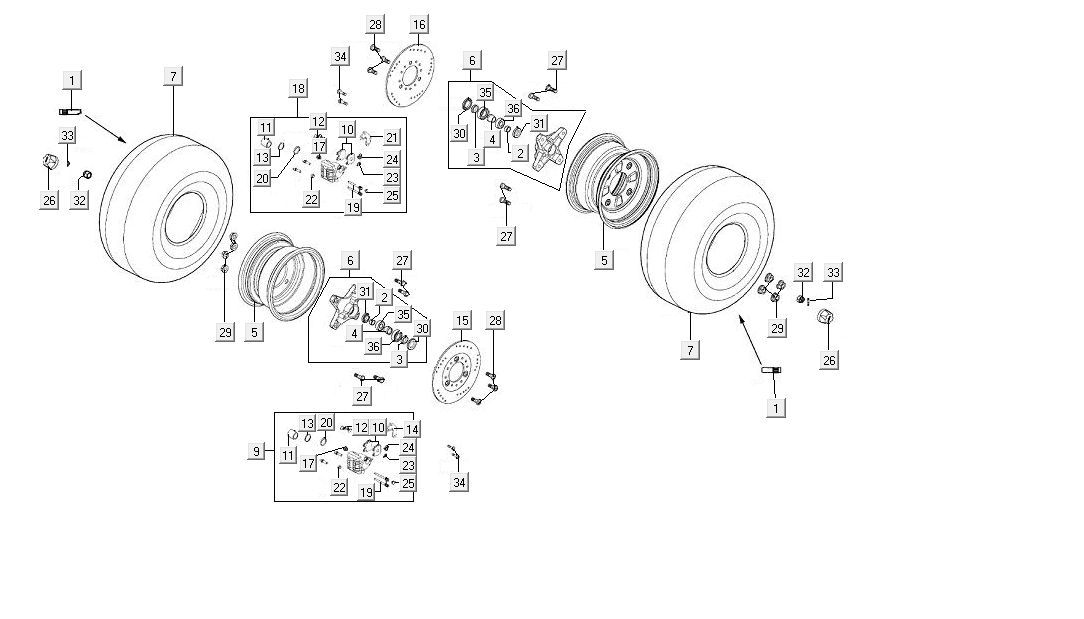 Roue avant Kymco MXU 300