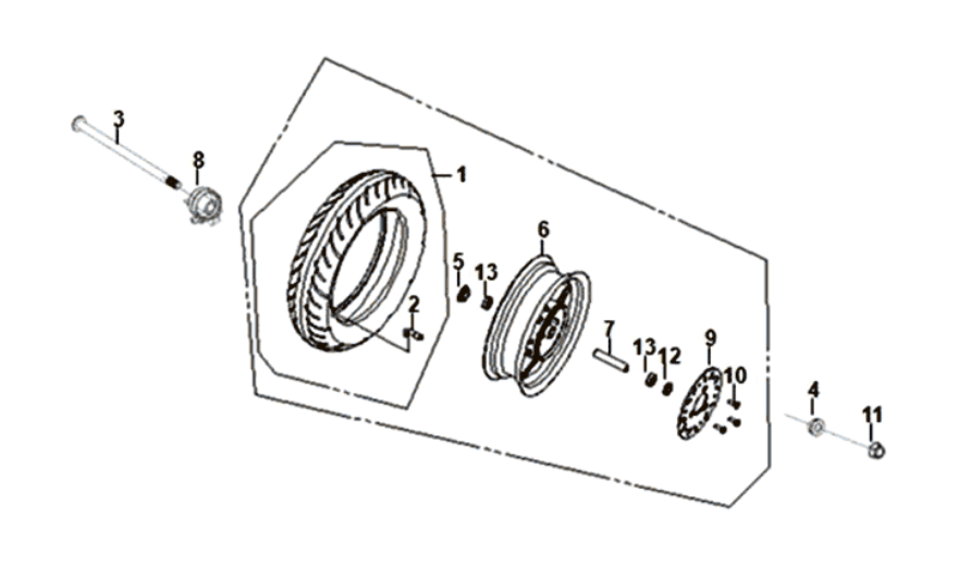Route Avant Sym Fiddle II Euro4 (WH-006) Blanche