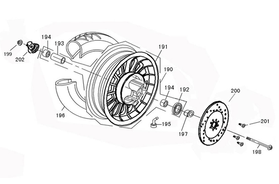 Roue avant Turbo RL marron