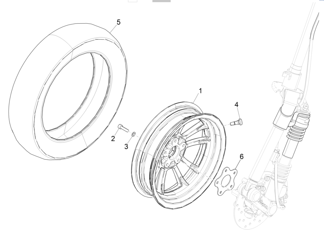 Vespa Elektrica 45 km/h E5 2021 (EMEA)
