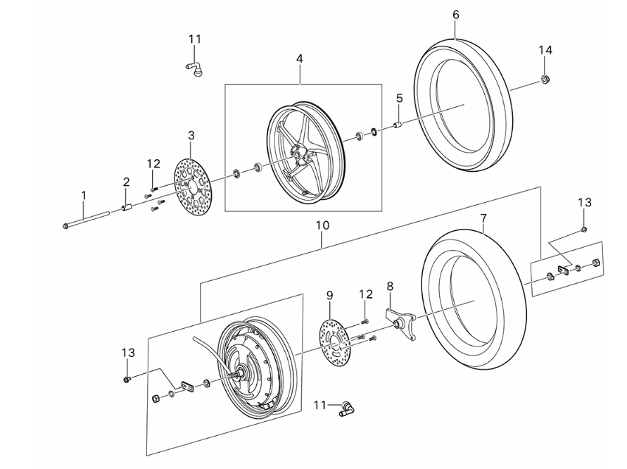 Roues Yadea Voltguard