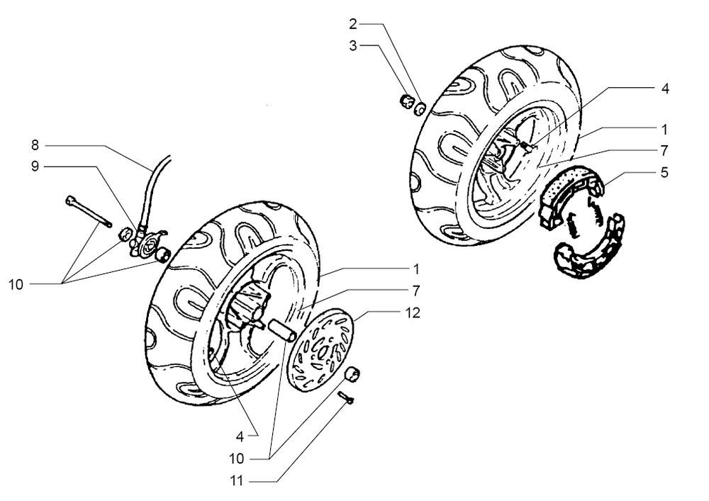Roues Beta Ark-k AC bleu 2006 2 temps