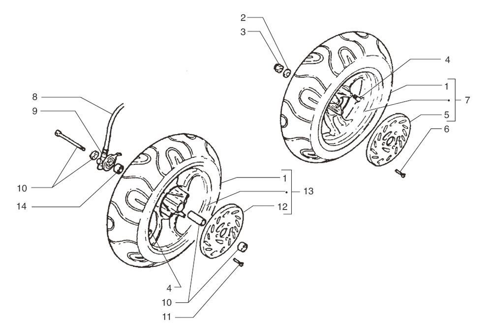 Roues Beta Ark-K LC k orange 2006 2 temps