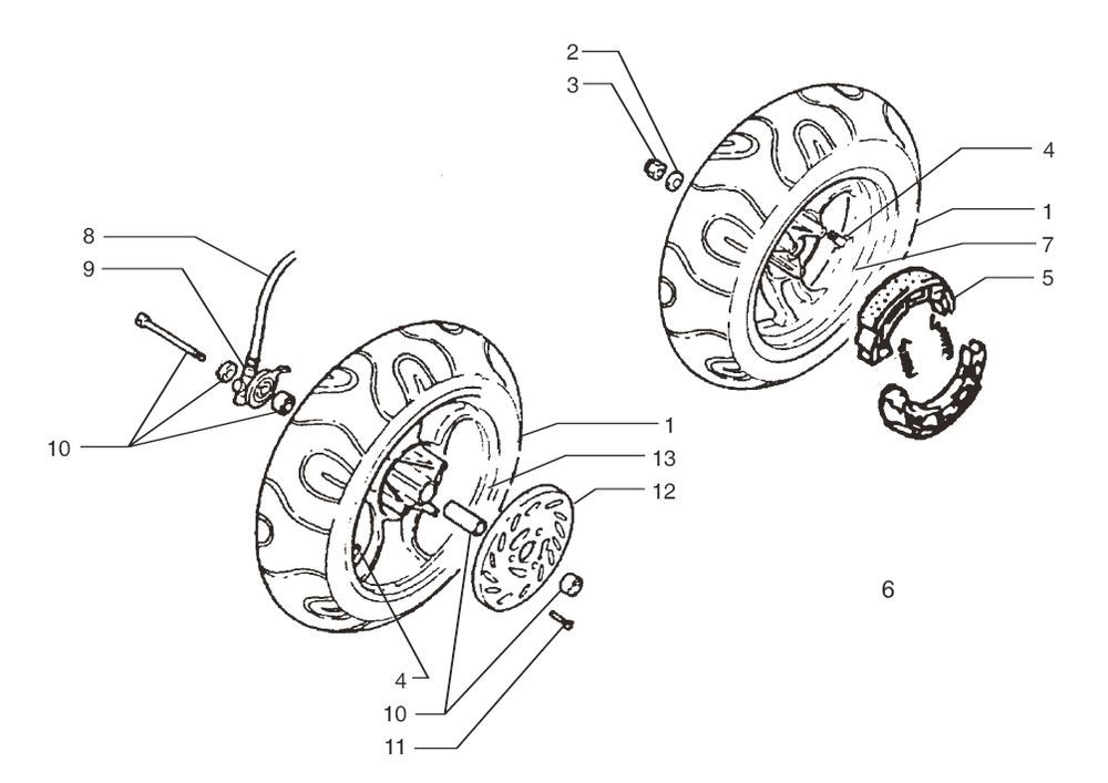 Roues Beta Ark-Tribe AC blanc 2009 2 temps 25