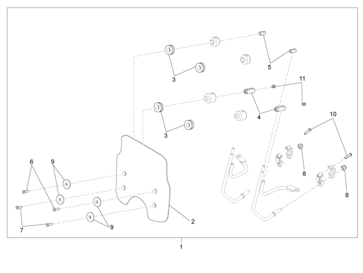 Pare-brise Piaggio Beverly 500 E3 2007-2012