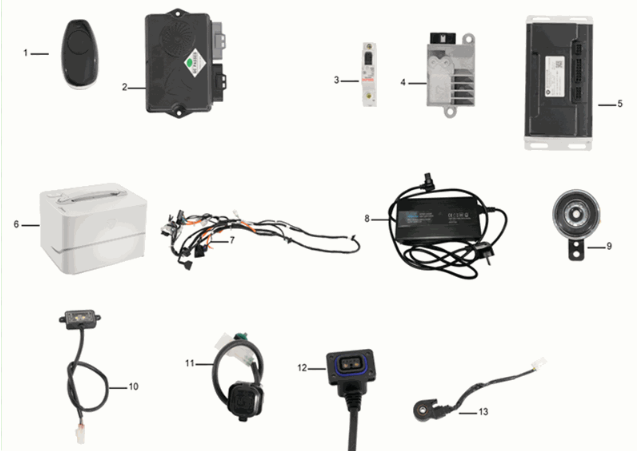 Faisceau de câbles ASSY/batterie/chargeur Yadea C1S