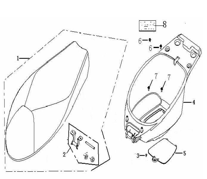 Selle Sellebak Generic Ideo noir 2007 2 temps 25