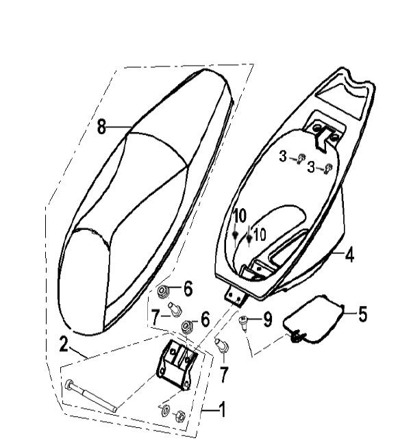 Selle Sellebak Generic Xor Williams 2009 2 temps
