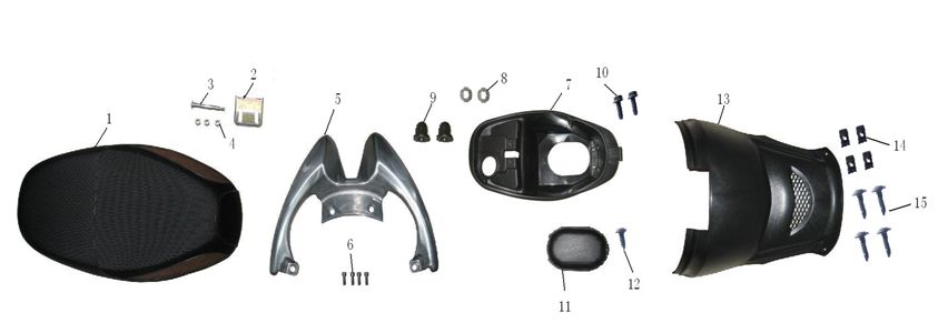 Godet Saddle Selle Turbo Cx-50 4 temps