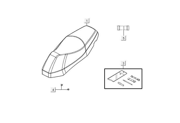 Selle AGILITY 16+ 4T 125 Mat Métallique Bleu Clair