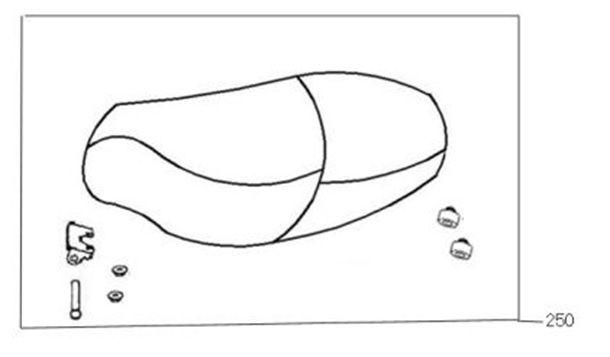 Selle AGM SP50 plat anthracite