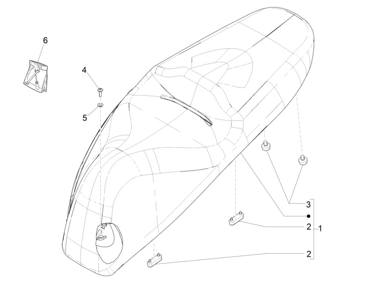 Selle Piaggio Beverly 300 IE ABS E4 2016 - 2020 (EMEA)