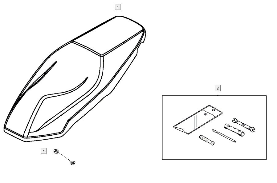 Selle Kymco Agility 16'+ injection 4 temps euro4 noire