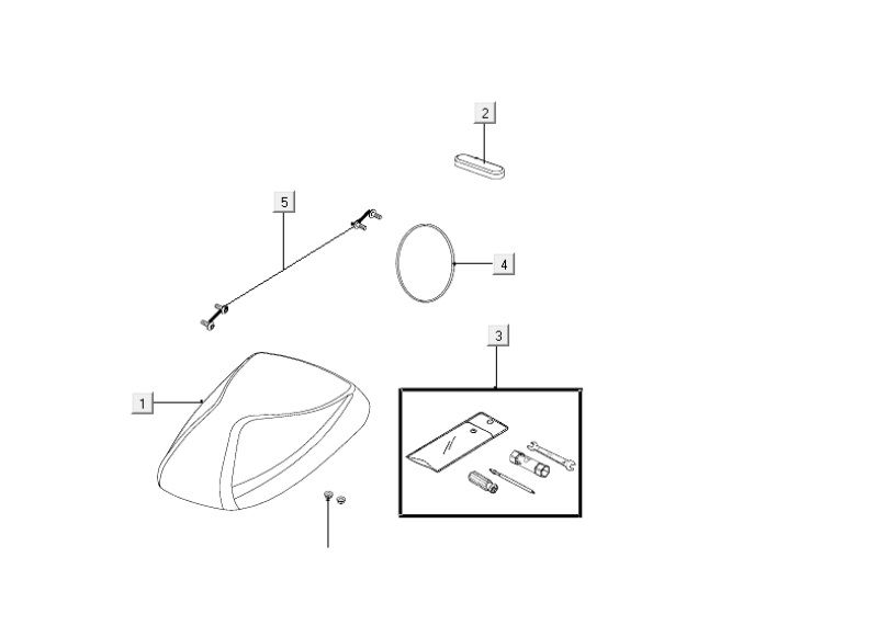 Selle Kymco Carry injection 4 temps euro4 blanche