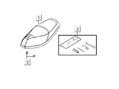 Selle Kymco VP50 4t ac techno argent