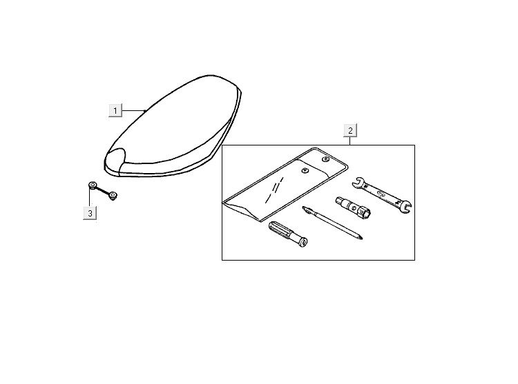 Selle Kymco ZX 2t ac bleue limitée