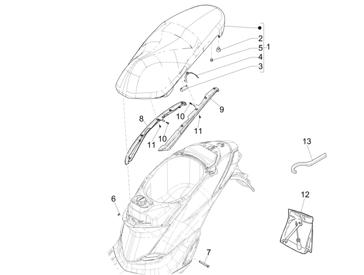Selle ABS Liberty 125 IGET 4T 3V IE E4 2015 - 2019 (EMEA)