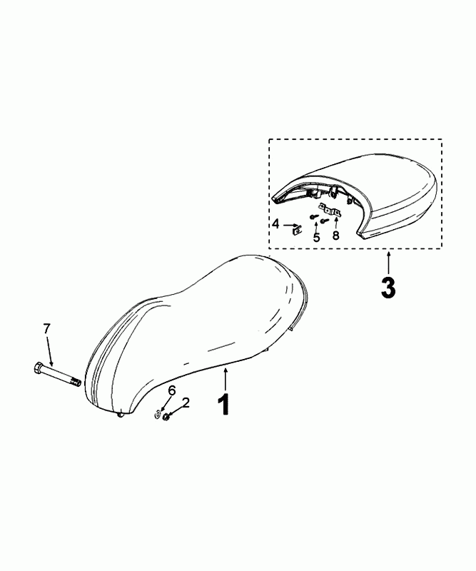 Selle Peugeot Django Icy White F8