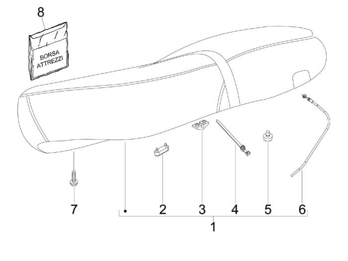 Selle Vespa S 25 km 4 temps 2 soupapes
