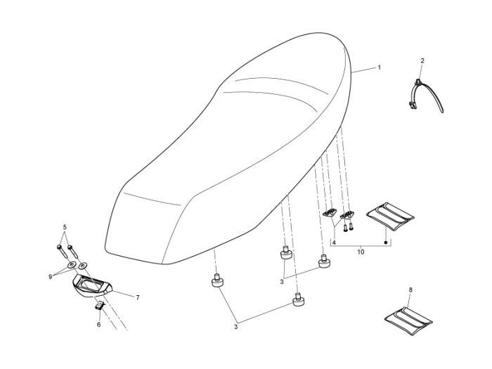 Selle Piaggio Liberty 4 temps