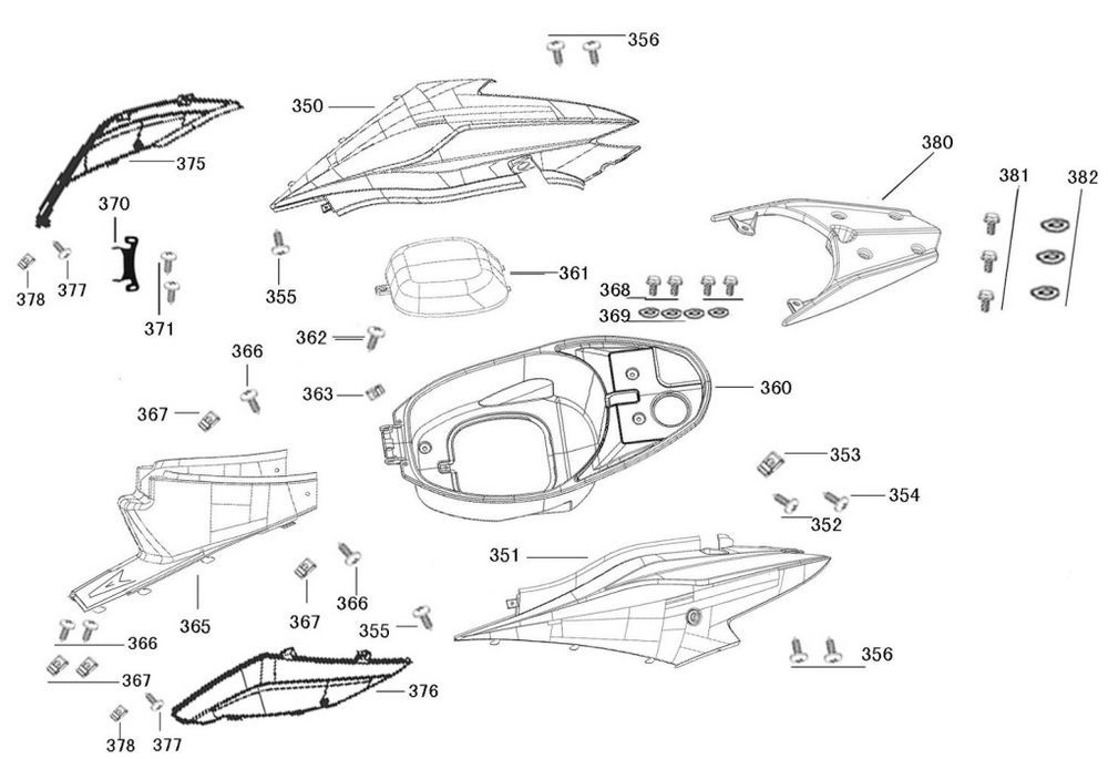 Latéral - Capot arrière AGM R8 bleu foncé