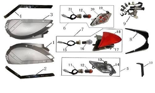 Porte-écran latéral AGM LX blanc