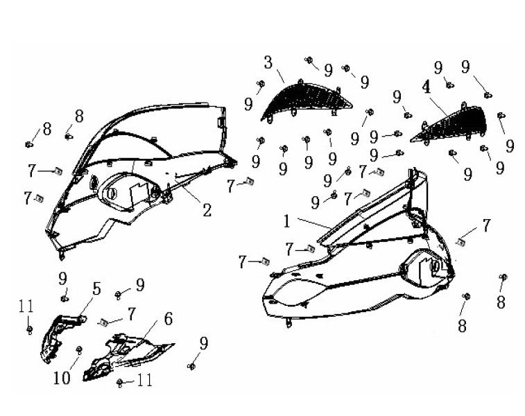 Bulle latérale Generic Ideo blanc 2010 2 temps 25