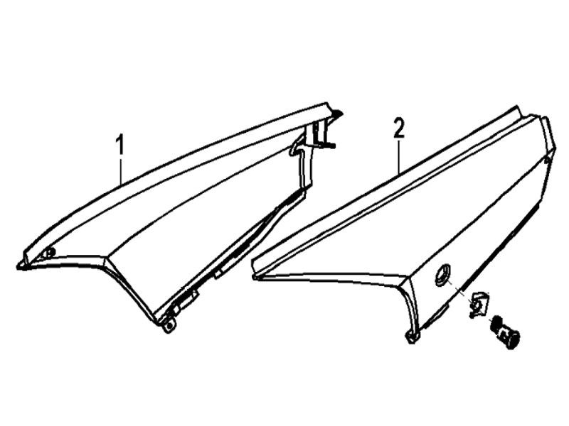 Bulle latérale Generic Xor noir 2006 2 temps