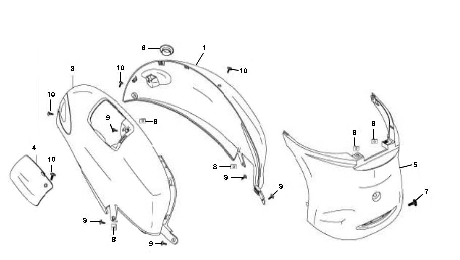 Pare-brise latéral Rover Fun 4 temps