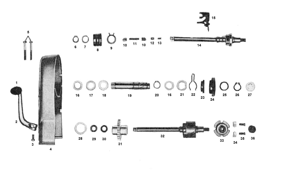 Zundapp Kickstarter 4 accélère l'ancien type