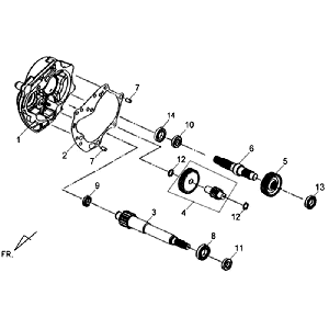 Bras de transmission Sym Symphony SR (BK5560) noirs