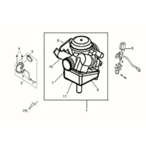 Carburateur Sym Fiddle II 125S
