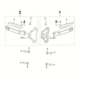 Footrest Peugeot Django 125 EFI E5 2021-2022
