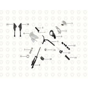 Guidon/fourche avant Yadea T9L