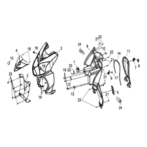 Phare et clignotants Sym Symphony SR 50 Chestnut (LX17348)