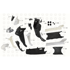 Pièces avant/repose-pieds Yadea T9L