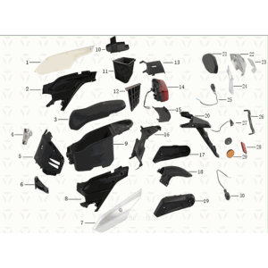 Boite de siège Yadea T9L