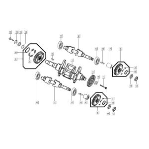 Pignons d'entraînement Kymco Myroad 700i