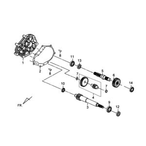 Bras de transmission Sym Tonik (WH8018P) blanc