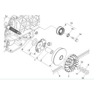 Poulie d'entraînement Vespa GTV 250 4T 4V IE