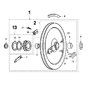 Poulie motrice Peugeot Vogue Black