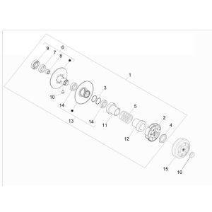 Embrayage Vespa Primavera 2 temps