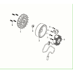 Allumage - Stator - Volant moteur Sym Fiddle ll Euro 5