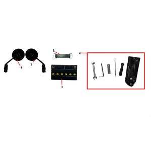 Rétroviseurs batterie Senzo RivaLux S 4 temps