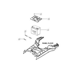 batterie Kymco Agility RS 4 temps rouge