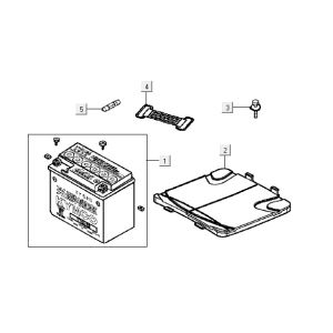 Batterie Kymco Vitality 4T AC Diamond-noir