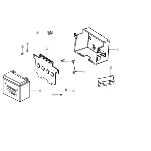 Batterie Kymco People S 50i E4 Bleu