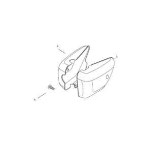 Bouchon de batterie Agm Caferacer noir/rouge